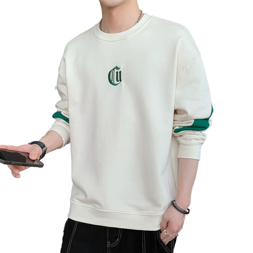 Мужской осенний демисезонный лонгслив, утепленная базовая приятная телу утепленная толстовка