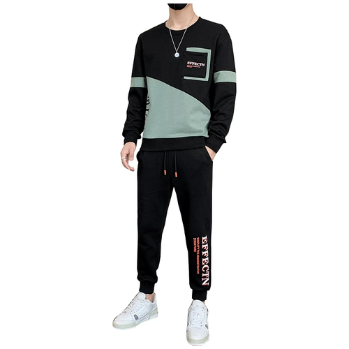 Мужской осенний демисезонный спортивный костюм, мужская утепленная утепленный лонгслив, утепленная толстовка