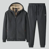 Мужской комплект, демисезонная толстовка для отдыха, утепленная куртка