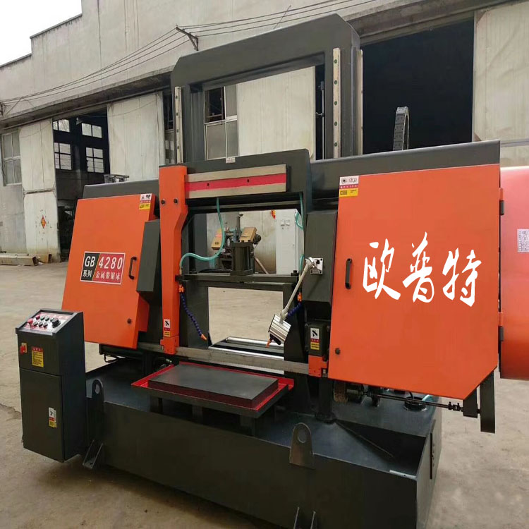 metal band saw bed GT-4228 gantry saw bed steel bar metal cut 40 with saw bed double column negotiable