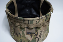 Camping portable folding bucket travel tool storage bag mc camouflage dishwashing Cordura