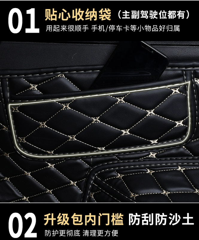 Dongfeng Citroen c4l chân pad c4l xe đầy đủ bao quanh chân pad Citroen c4l sửa đổi các bộ phận trang trí vật tư - Ô tô nội thất Accesseries phụ kiện trang trí xe ô to