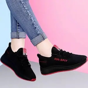 550 Redgym shoes female 2020 spring new pattern ventilation Versatile black Mesh surface Travel leisure time light soft sole run shoes