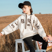 Girls necropolis thickens with thickened autumn and winter clothing 2021 new ocean gas children spring nets red CUHK children warm blouses