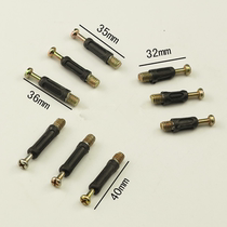 Thickened three-in-one connector screw plastic rod connector furniture hardware plastic connecting rod