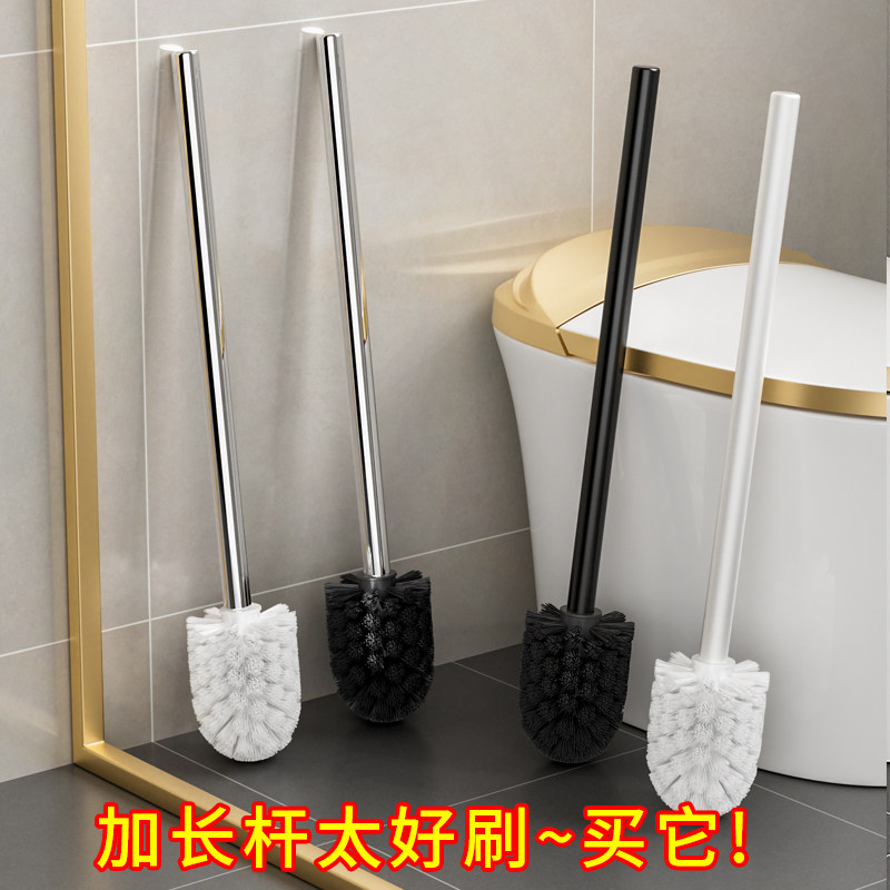 Toilet Brush Replacement Head Universal Brush Head Home No Dead Angle Toilet Brush Long Handle Clean Toilet Bathroom Hard Hair-Taobao