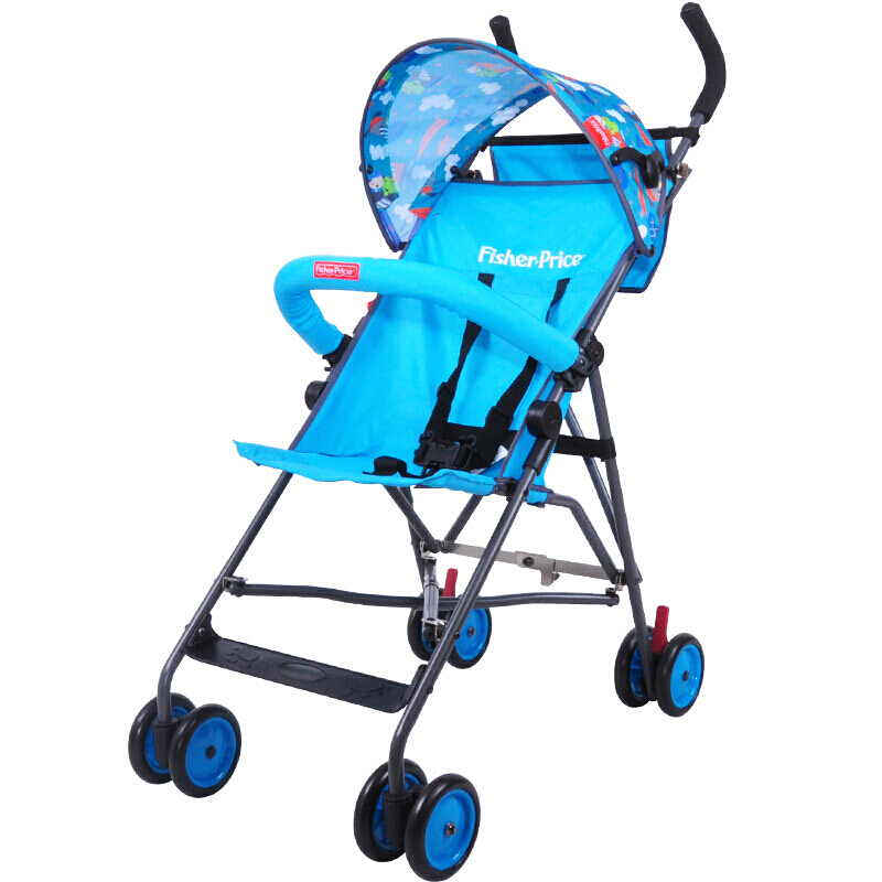 Fisher children's lightweight umbrella car trolley Baby ultra-light portable cart Easy folding ultra-light walking baby summer