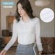 (35 юань один предмет) v -neck белый тонкий косой