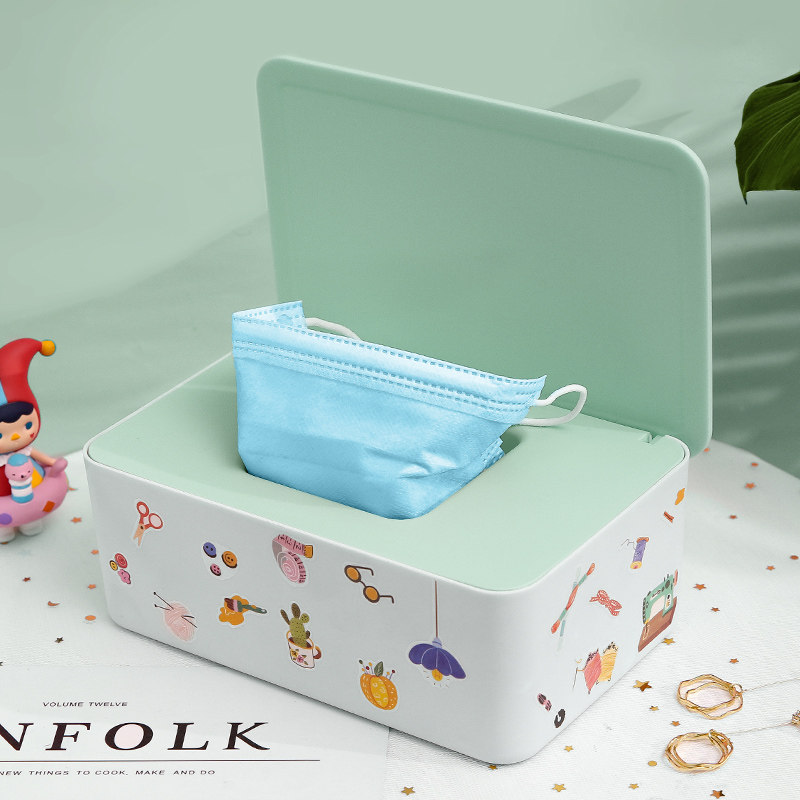 Disposable mask storage box large-capacity household dust-proof sealed box clip artifact for students to put mouth and nose masks