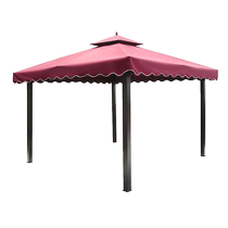 Outdoor awning courtyard pergola four-corner tent umbrella parking shed rainproof outdoor parasol thatched pavilion