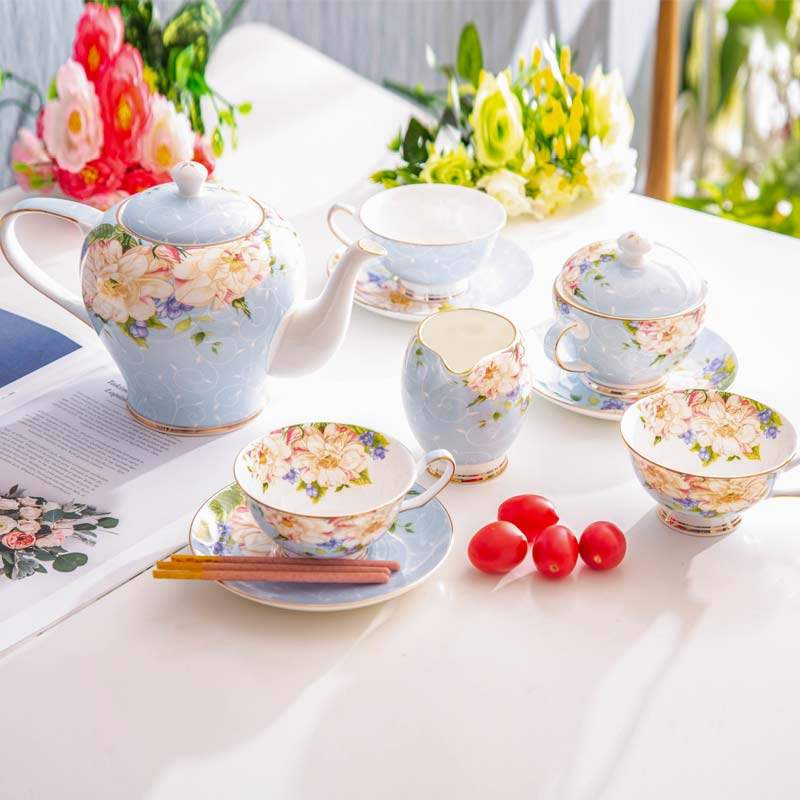 Bone China Coffee Cup Set European Afternoon Tea Tea Set 15 Coffee Sets English Tea Set Ceramic