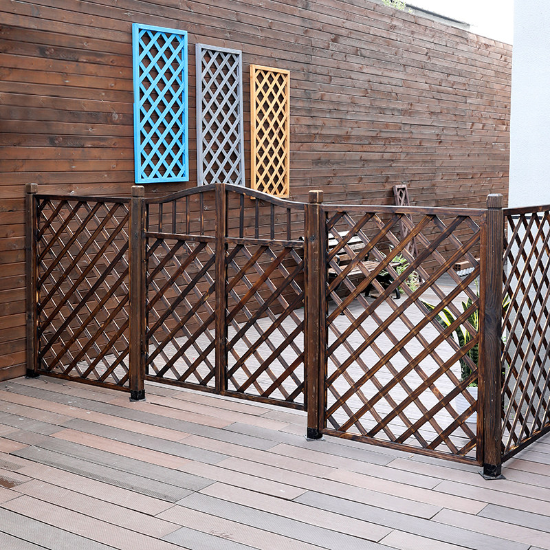 Anti-Corrosive Wood Fencing Villa Courtyard Solid Wood Fence Outdoor Walled Yard Railing Outdoor Fence Garden anti-guard-Taobao