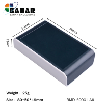 Bahar housing plastic junction box ABS plastic housing desktop instrument box BMD 60001