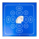 Egg-breaking tablecloth and egg-breaking poker competition table mat