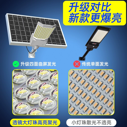 Дорожный светодиодный супер яркий светильник на солнечной энергии для беседки, индукционный уличный фонарь, высокая мощность