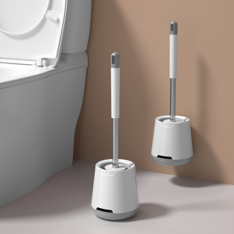 Silicone Toilet Brush Home No Dead Angle Wash Toilet Brush Long Handle Wall-mounted Wall Style Dressing room Cleaning set Gods