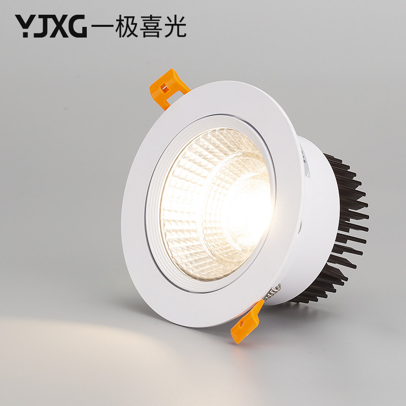 Spot lamp led embedded ceiling lamp single lamp living room background wall COB gull eye lamp entrance aisle lamp clothing store lamp