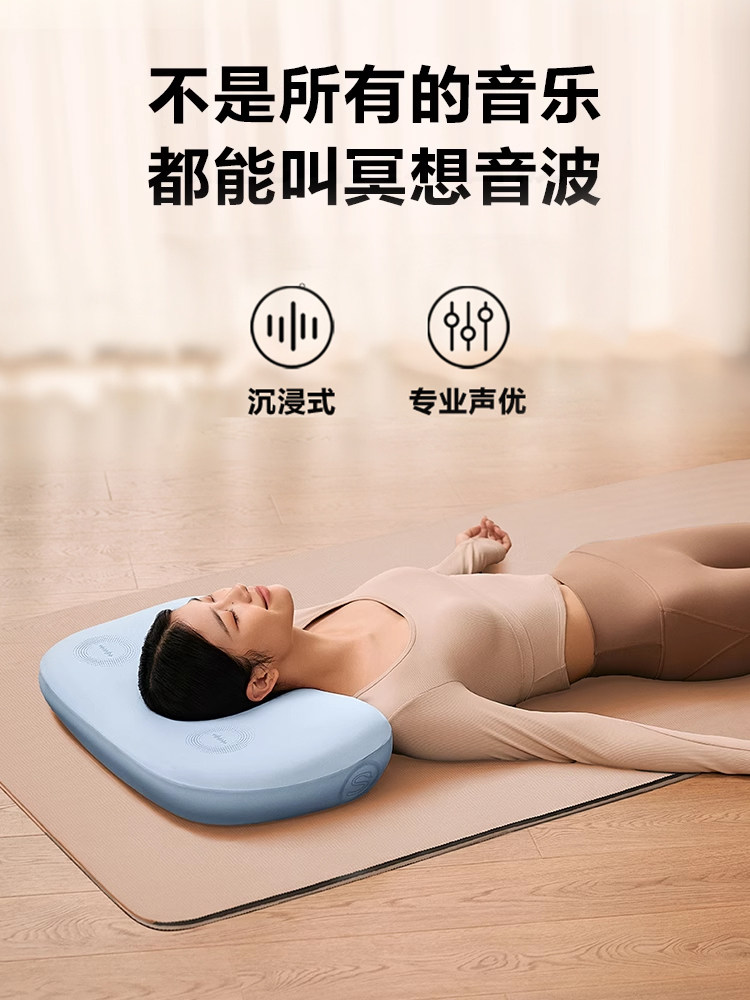 New Year's Gift Skg Pillow D5, a Special Pillow for Cervical Spine Support and Sleep, Memory Foam Slow Rebound Bluetooth Neck Protection Core