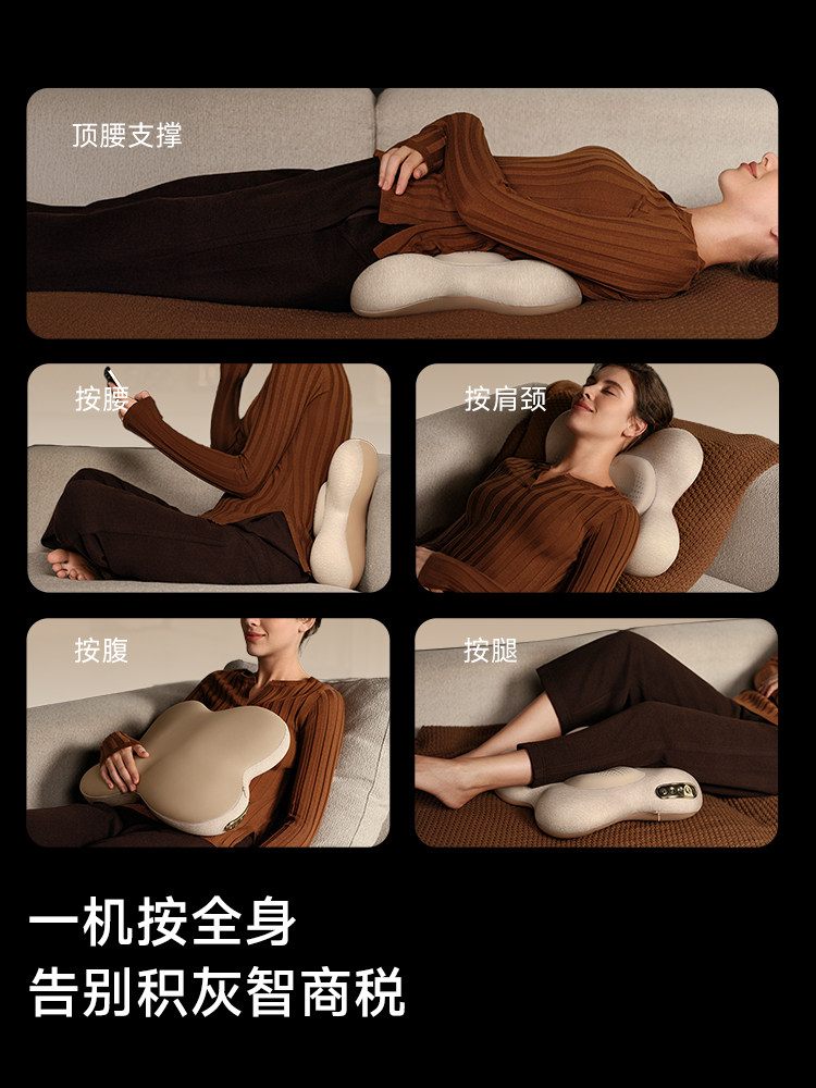 Skg Waist Massager M5 Lumbar Muscle Strain Massager, Lumbar Support Device, Fully Automatic Kneading Pain Relief Hot Compress Cushion