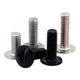 TM nickel-plated black cross large flat head screws black zinc mushroom head round head umbrella M2M2.5M3M4M5M6M8