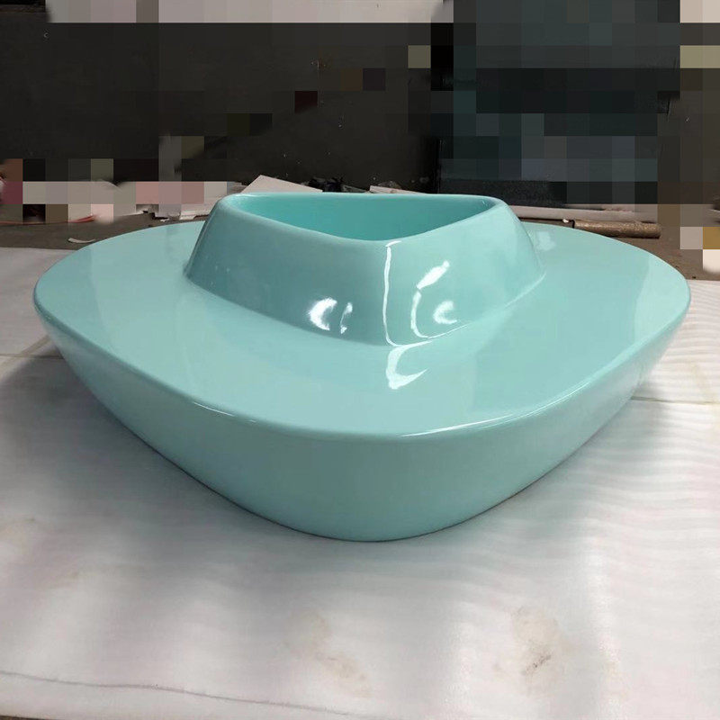 Custom Fiberglass Flower Pot Seat Combination Fiberglass Mall Meichen Leisure Chair Outdoor Landscape Stool Waiting Chair