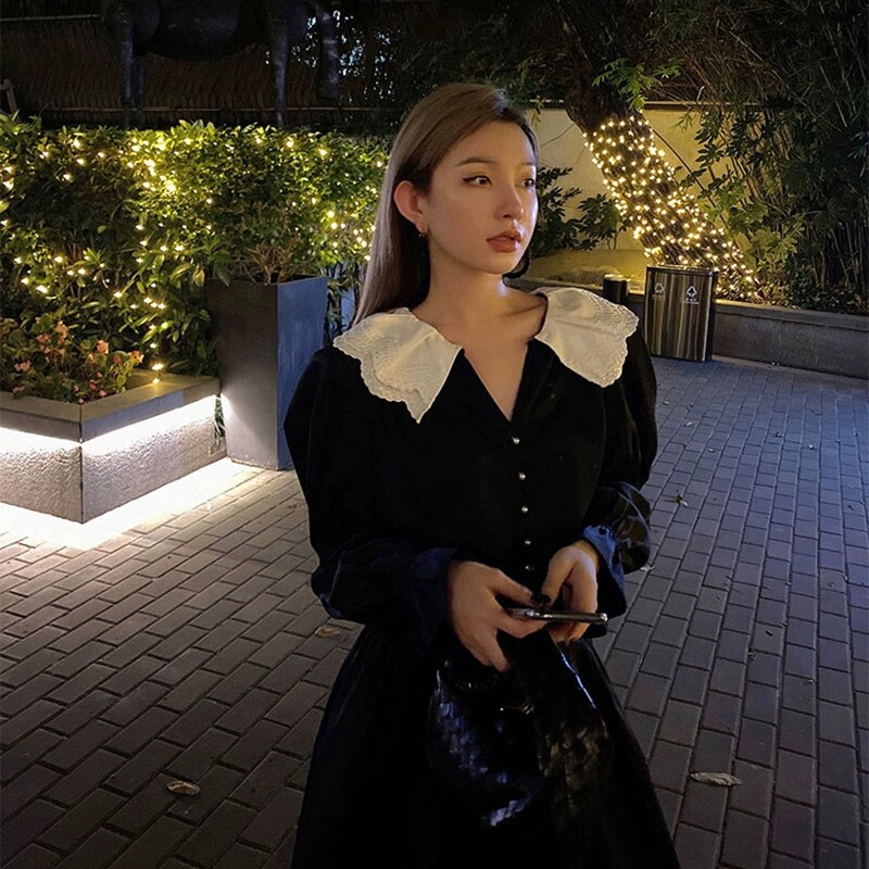 2021 autumn winter new chic street flawless street flawless florist with little fragrant wind professional sweater skirt two-piece style suit