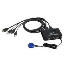 kvm switch 2-port computer host HDMI 2-in-1-out mouse keyboard USB printing sharer split screen 2-in 1-out monitor sharing dual computer sharing switch external buttons