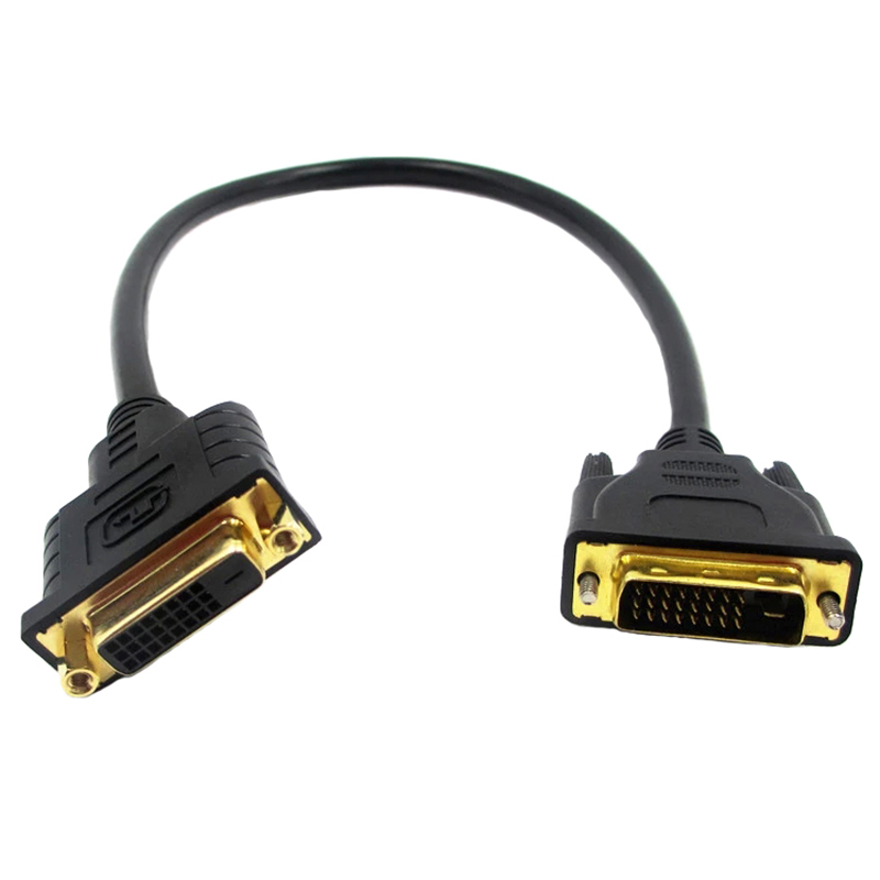 DVI Extension Line 24 1 Gong to the Mother with Nut DVI Extender 24 5 Host Notebook Projector Dual Channel Display Signal Line-Taobao