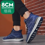 Демисезонная высокая спортивная обувь для отдыха, туфли, кроссовки, 8см, в корейском стиле