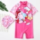 Đồ bơi cho trẻ em gái Xiêm Boxer Đồ bơi cho bé Học sinh trung học nhỏ Spa Spa Đồ bơi có mũ - Bộ đồ bơi của Kid đồ bơi trẻ con