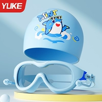 Синяя силиконовая плавательная шапочка, беруши, силиконовый профессиональный носовой зажим