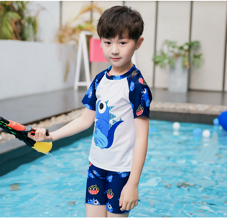 Trẻ em của Đồ Bơi Trai Bơi Quần Cậu Bé Lớn Chia Áo Tắm Cậu Bé Dễ Thương Cartoon Bé Đồ Bơi Bơi Cap bikini dây