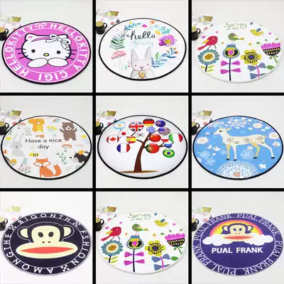 Round chair carpet home living room coffee table bedroom bedside bathroom computer chair carpet round Nordic printing mat