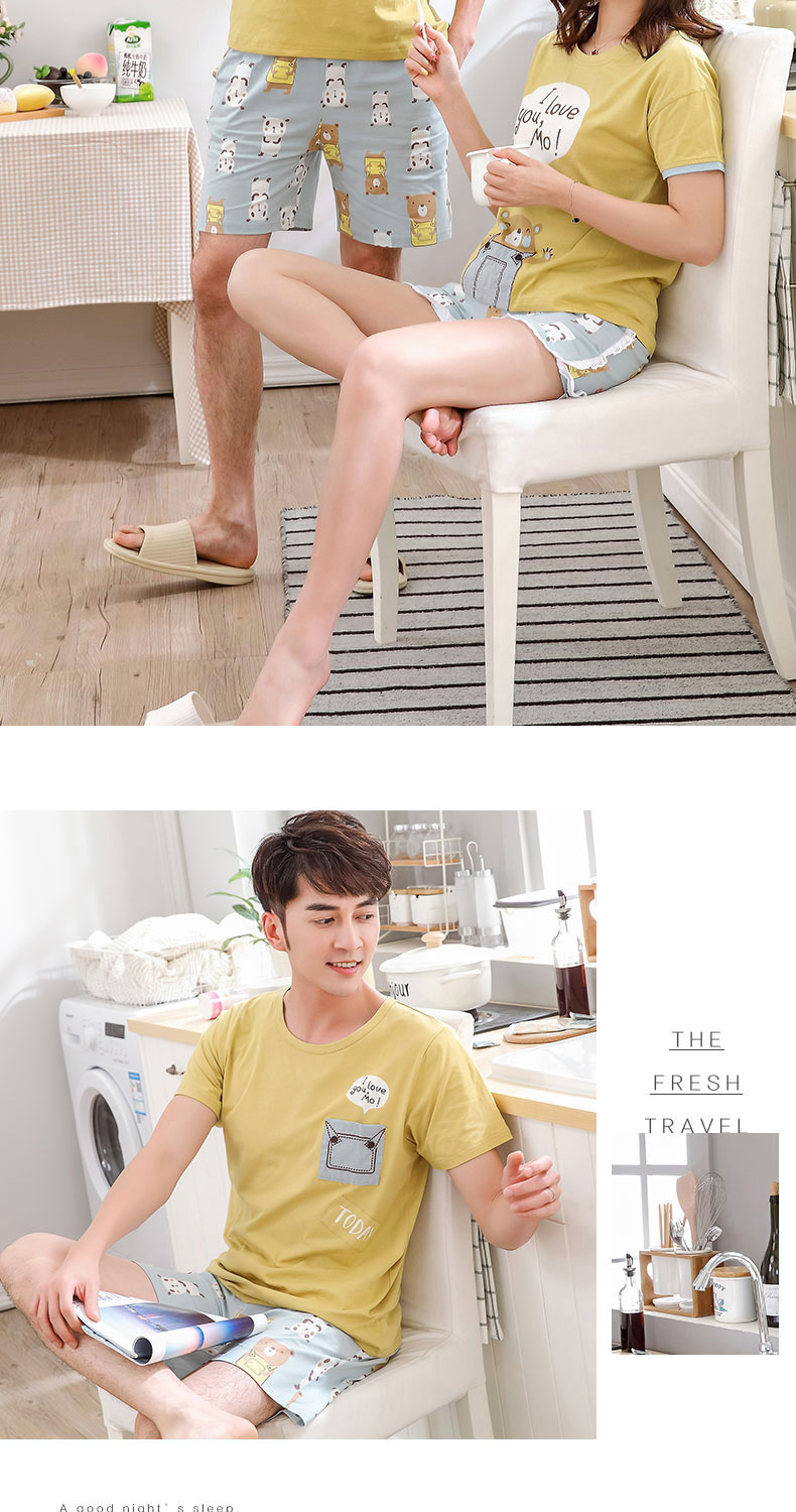 Pyjama mixte en Coton à manche courte - Ref 3005941 Image 31