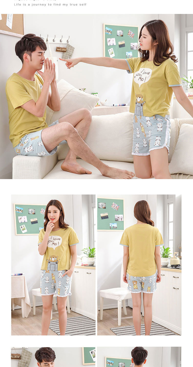 Pyjama mixte en Coton à manche courte - Ref 3005941 Image 32