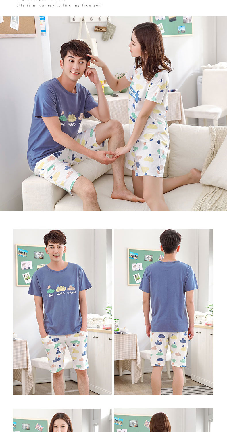 Pyjama mixte en Coton à manche courte - Ref 3005941 Image 18