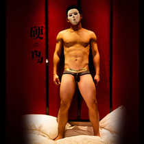 Big mesh sexy back empty hip briefs mens detachable panties Low waist U convex transparent breathable mens panties