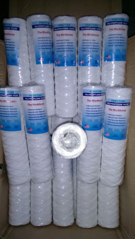 filter water purifier winding filter element 10 inch PP cotton winding filter element filter element PP winding filter element 1