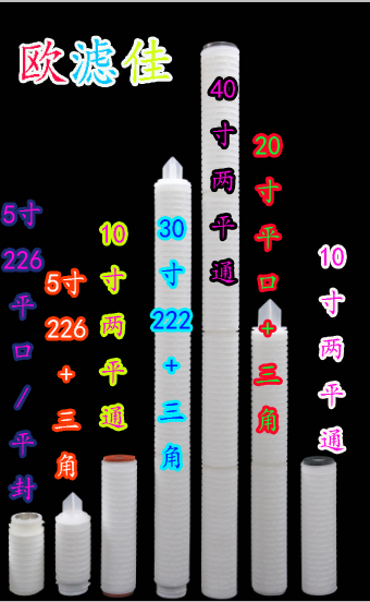 40 inch 22 0 folding microporous filter core PP polypropylene air suction wine filter filter core