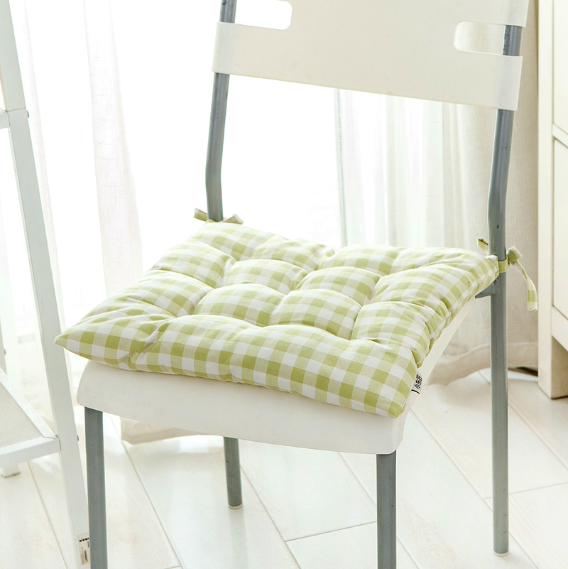 Nordic fresh green small plate cushion thicker cushion cushion four seasons car office student computer cushion mat