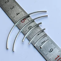 Изогнутая трубка, аксессуар, браслет, ожерелье, аксессуары, 1.5мм, серебро 925 пробы