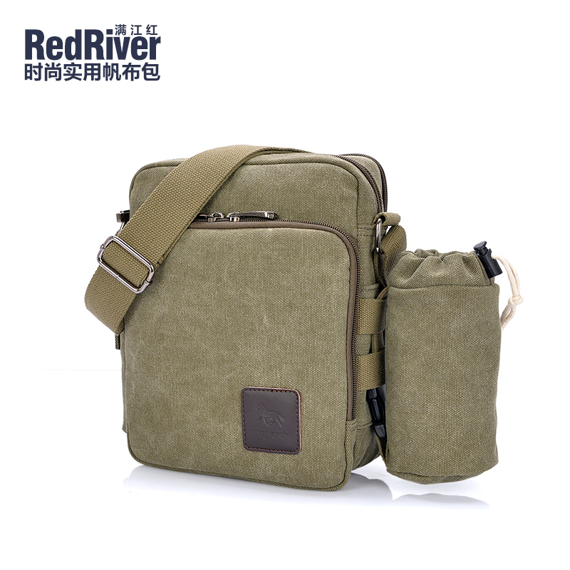 In canvas postman bag bag female student bag bag male tide hip hop Han version of retro personality leisure