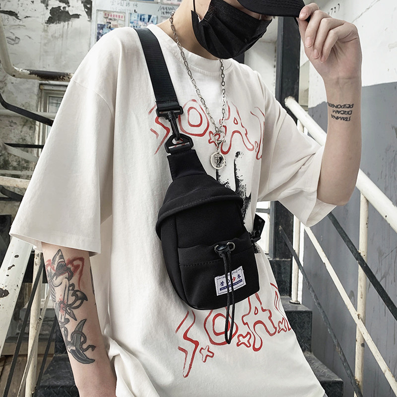 Skew Satchel Boomer shoulder Shoulder Bag Boys Bag Single Shoulder Small Chest Bag Sports Ins small Shoulder Bag Satchel Wave Personality