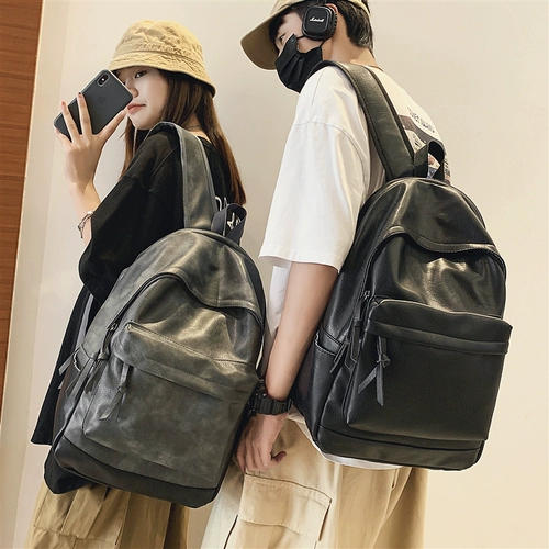 Модный полиуретановый школьный рюкзак для школьников, универсальная сумка, ноутбук, в корейском стиле, подходит для студента