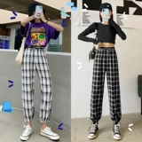 Tide, тонкие демисезонные штаны, французский стиль, на шнурках, популярно в интернете, свободный прямой крой