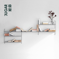 JUGAR pole rack (air)Nordic wall shelf Bookshelf Wall wall restaurant wall decorative shelf