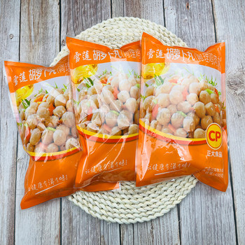 Zhengda chicken balls, snow lotus, carrot chicken balls, harbin