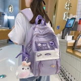 Ранец, сумка через плечо, мультяшный рюкзак, для средней школы, в корейском стиле, подходит для подростков, подходит для студента