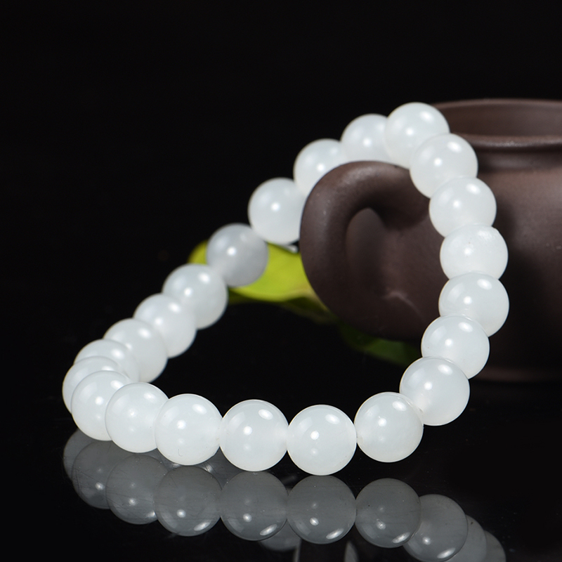 Jade blessed Ping An and Tian Yuhand condensed men's female section couple a pair of beads hand-string ancient winehand alchemo girl brief