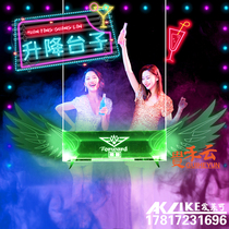 Guihe custom KTV cool lifting DJ djing table Acrylic bar tuning bar aerial luminous djing table